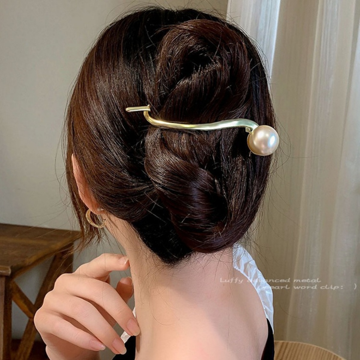 Elegante Glitzer-Perlen-Haarsp – Korean Daily Lifestyle Bewertung und Preis