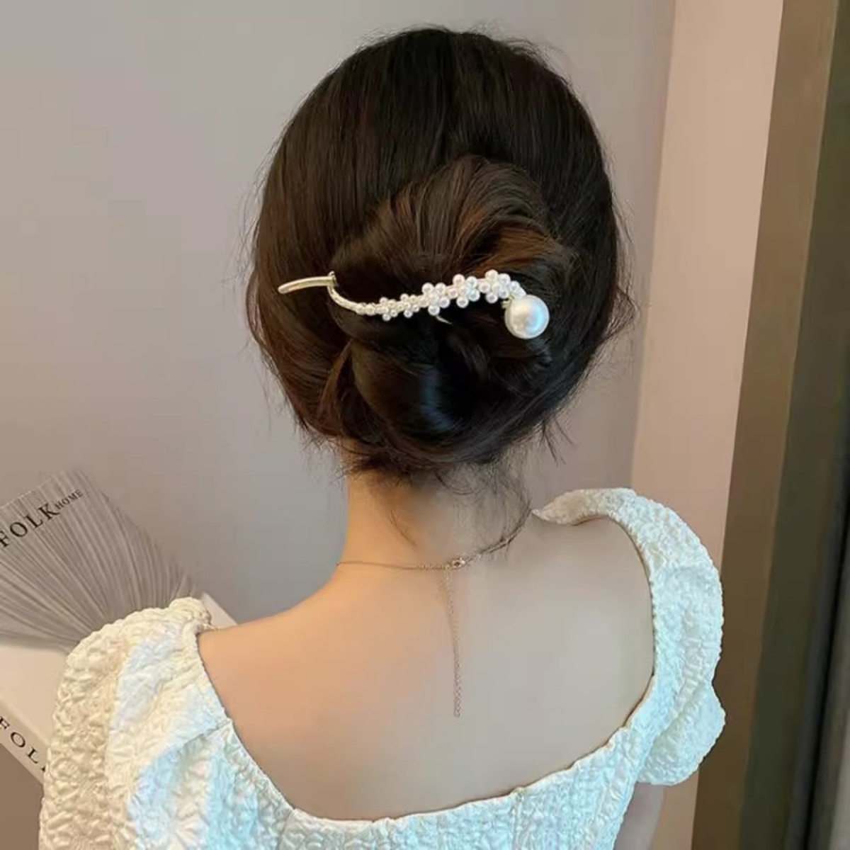 Elegante Glitzer-Perlen-Haarsp – Korean Daily Lifestyle Bewertung und Preis